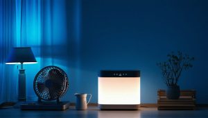 停電時に高齢の親をポータブル電源で守るイメージ